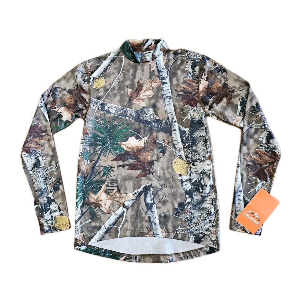 Hunting Sweatshirt Men’s Medium Break Up Camo Long Sleeve Coldpruf Pullover
